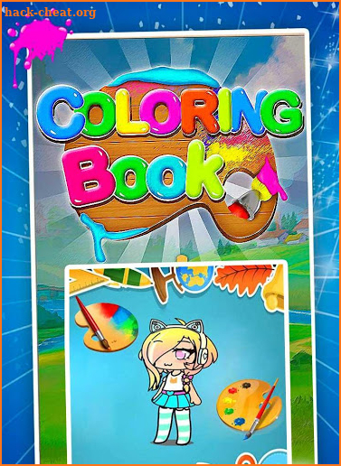 Coloring Book Gacha Princess life screenshot