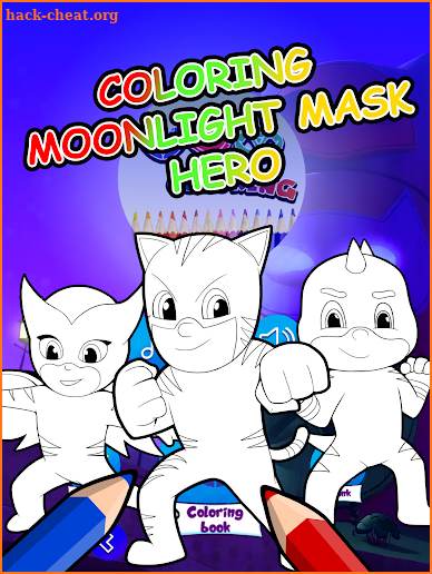 Coloring Book Masks Moonlight Hero screenshot