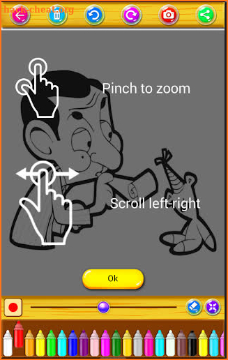 Coloring Book Mr Funny : Bean Coloring Game screenshot