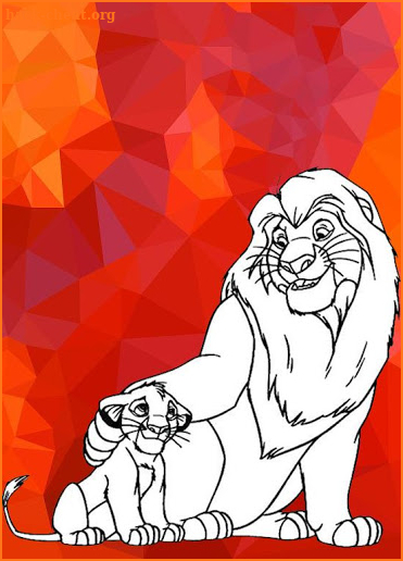 Coloring book of Lion King screenshot