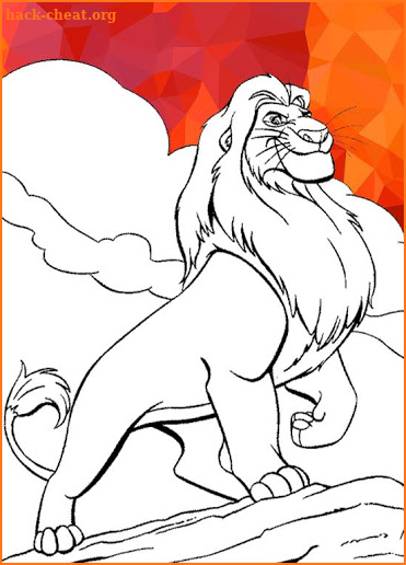 Coloring book of Lion King screenshot