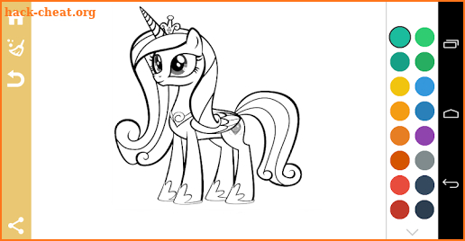 Coloring Book of Little Pony screenshot