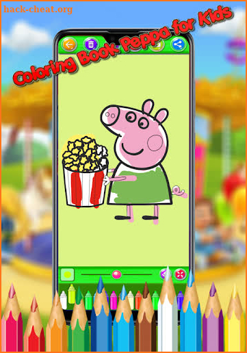 Coloring Book Peppa for Kids screenshot