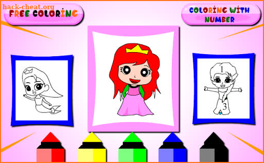 Coloring book Princess Dolls screenshot
