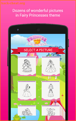Coloring Book Princess Girls screenshot