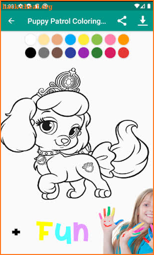 Coloring Book - Puppy Patrol screenshot