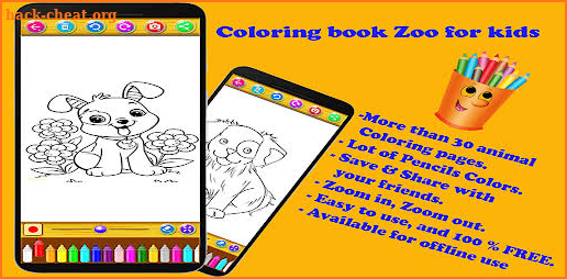 Coloring Book : Zoo,animals screenshot
