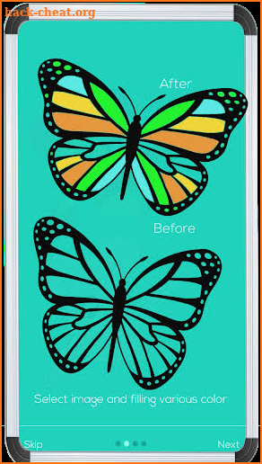 Coloring Butterfly screenshot