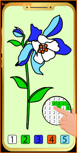 Coloring by number Flower : Draw pixel art screenshot