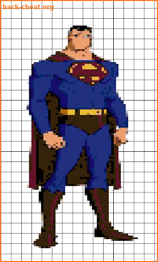 coloring by number superheroes sandbox screenshot