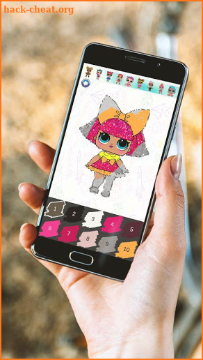 Coloring Cartoon Surprise Dolls Color by Number screenshot