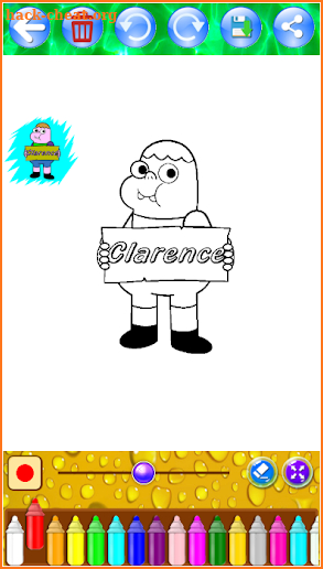 Coloring Clarence Coloring book for kids screenshot