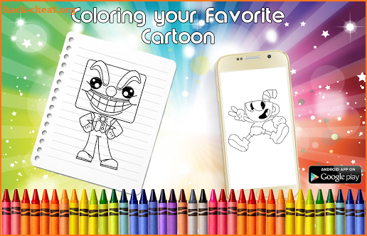 Coloring Cuphead Book Game screenshot