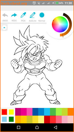 Coloring DBZ Characters screenshot