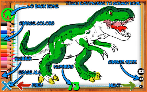 Coloring Dinosaurs For Kids screenshot