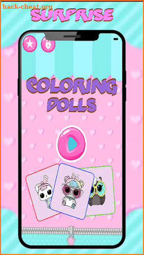 Coloring Dolls Surprise screenshot
