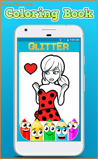 Coloring dress ladybug book glitter art screenshot