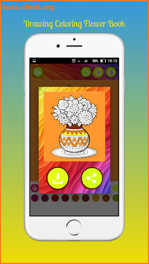 Coloring Flowers Book Pro screenshot