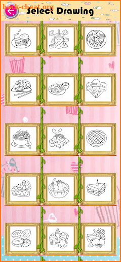 Coloring Food screenshot