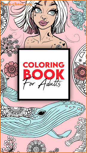 Coloring for adults offline screenshot