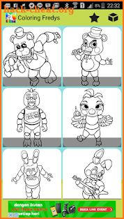 Coloring For Five Night Freddy screenshot