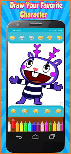 coloring for Happy Tree Friends screenshot