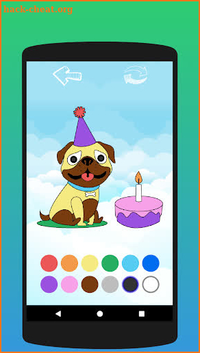Coloring for Kids: Color the Dog screenshot