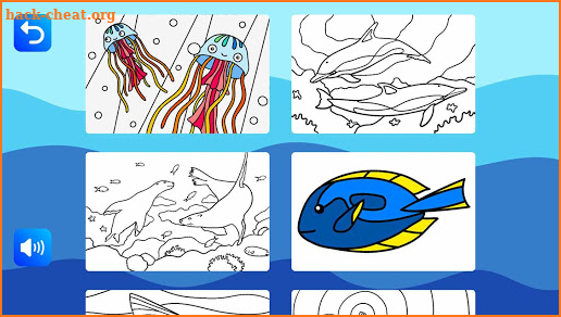 Coloring for kids - Marine animals screenshot