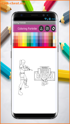 Coloring Fortnite screenshot