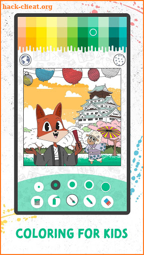 Coloring Fun with Fox and Sheep screenshot