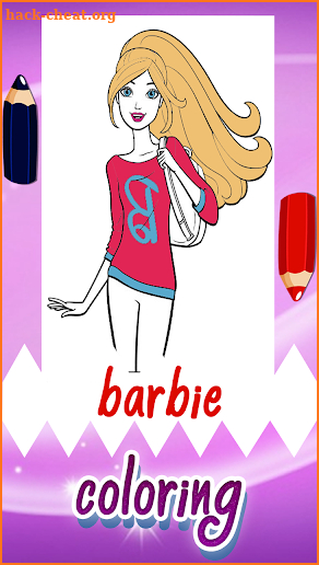 Coloring Game for Barbie screenshot