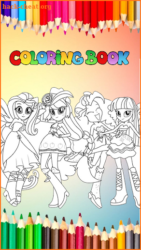 Coloring Game For Equestria Girls screenshot