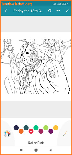 Coloring Game For Friday The 13th screenshot