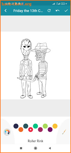 Coloring Game For Friday The 13th screenshot