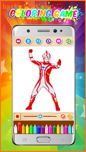 Coloring Game For Ultraman 2018 screenshot