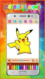 Coloring Game Pokem Pikachu screenshot