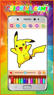 Coloring Game Pokem Pikachu screenshot