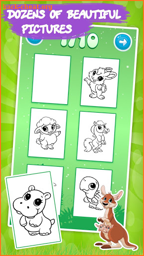 Coloring games for kids animal screenshot