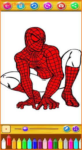 Coloring Hero Spider Super screenshot