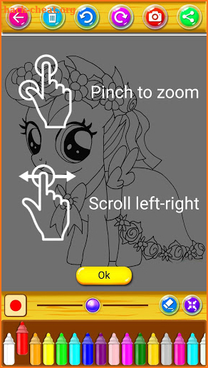 coloring horse pony happy screenshot