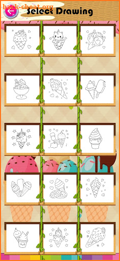 Coloring Ice Cream Rainbow screenshot