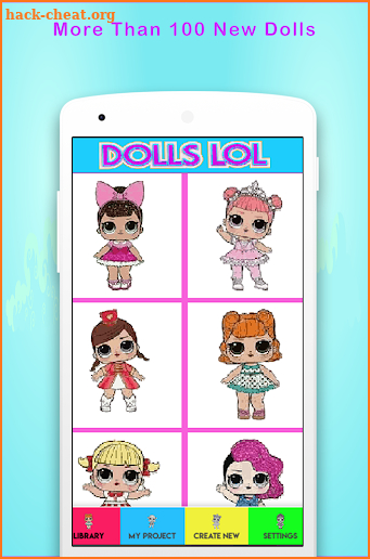 Coloring LoL Pixel Surprise Dolls By Number screenshot