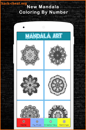 Coloring Mandala Pixel By Number 2018 screenshot