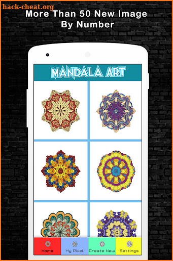 Coloring Mandala Pixel By Number 2018 screenshot