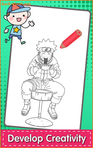 Coloring Manga Narulo screenshot