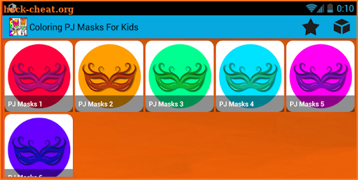 Coloring Masks Heros PJ For Kids screenshot