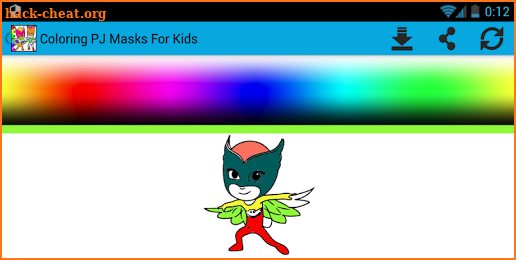 Coloring Masks Heros PJ For Kids screenshot