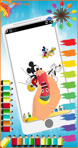 Coloring Mickey Cartoon Book Mouse Game screenshot
