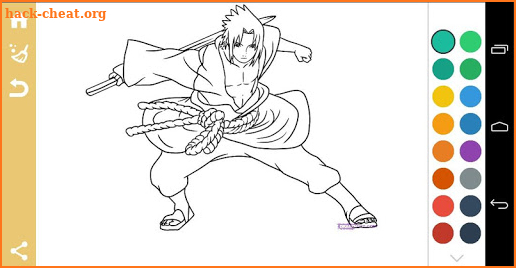 Coloring Narutos screenshot