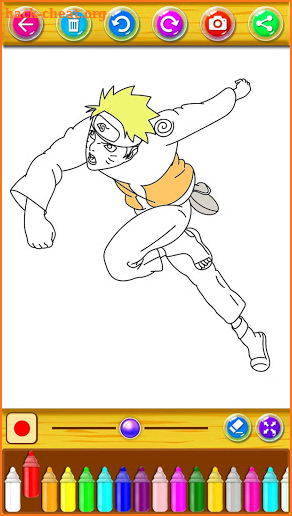 Coloring Narutto Ninja Anime screenshot